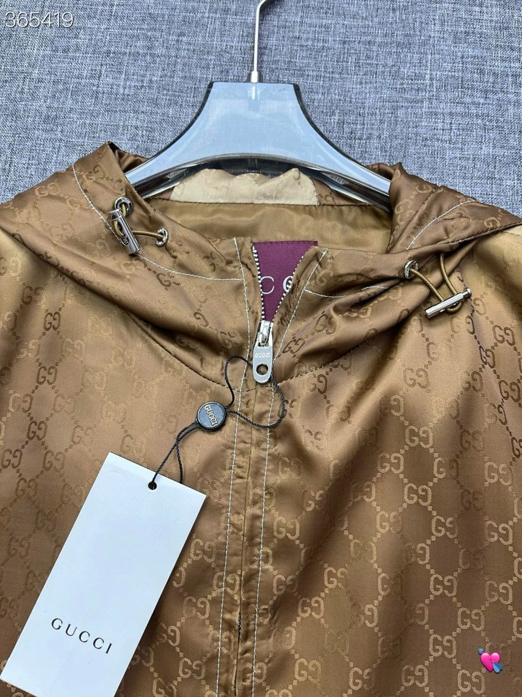 GUCCI 2026 new men's fashionable casual hooded jacket jacket