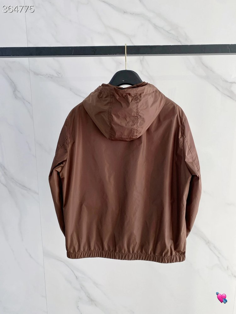 Prada 2026 Spring/Summer New Men's Fashion Hooded Casual Jacket