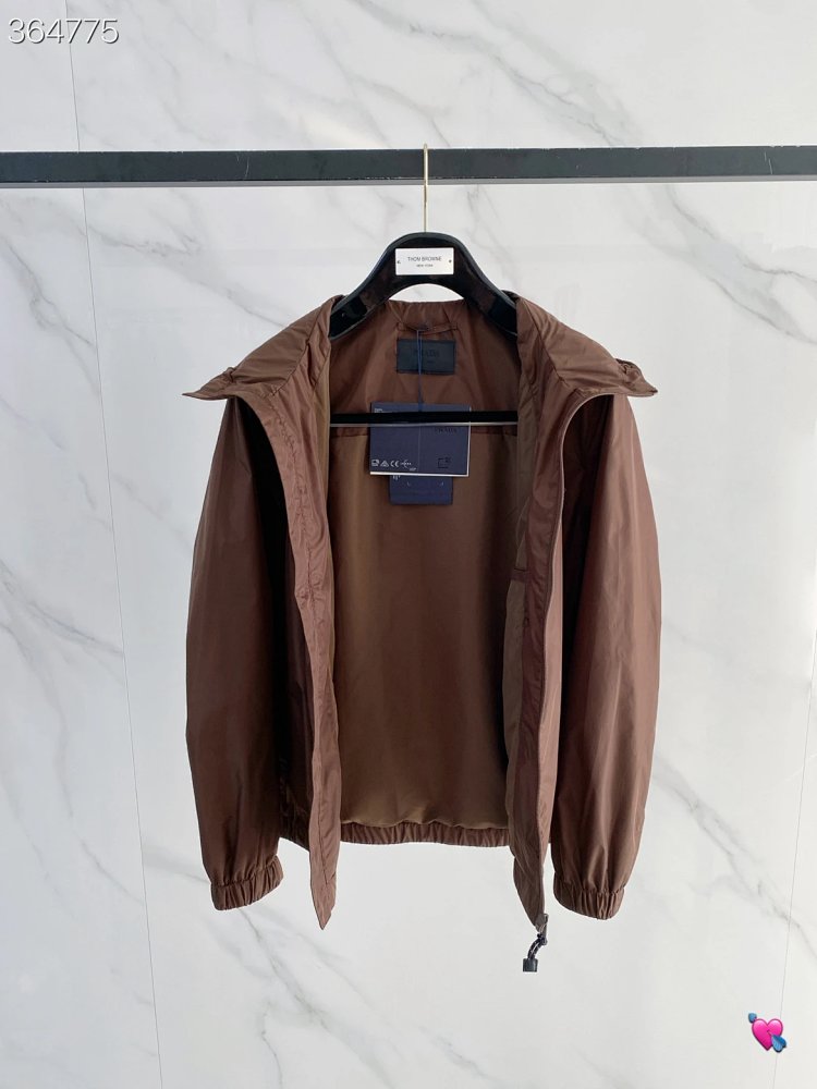 Prada 2026 Spring/Summer New Men's Fashion Hooded Casual Jacket