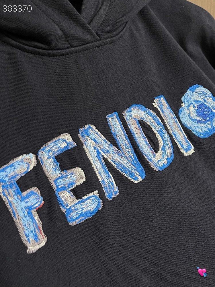 fendi2026 New Men's Fashion Casual Embroidery Hoodie