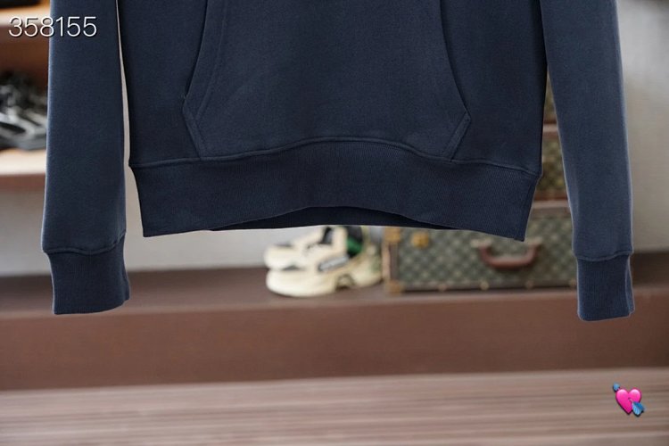 DiorDior classic CD embroidered hooded pure cotton men's fashionable casual hooded sweatshirt