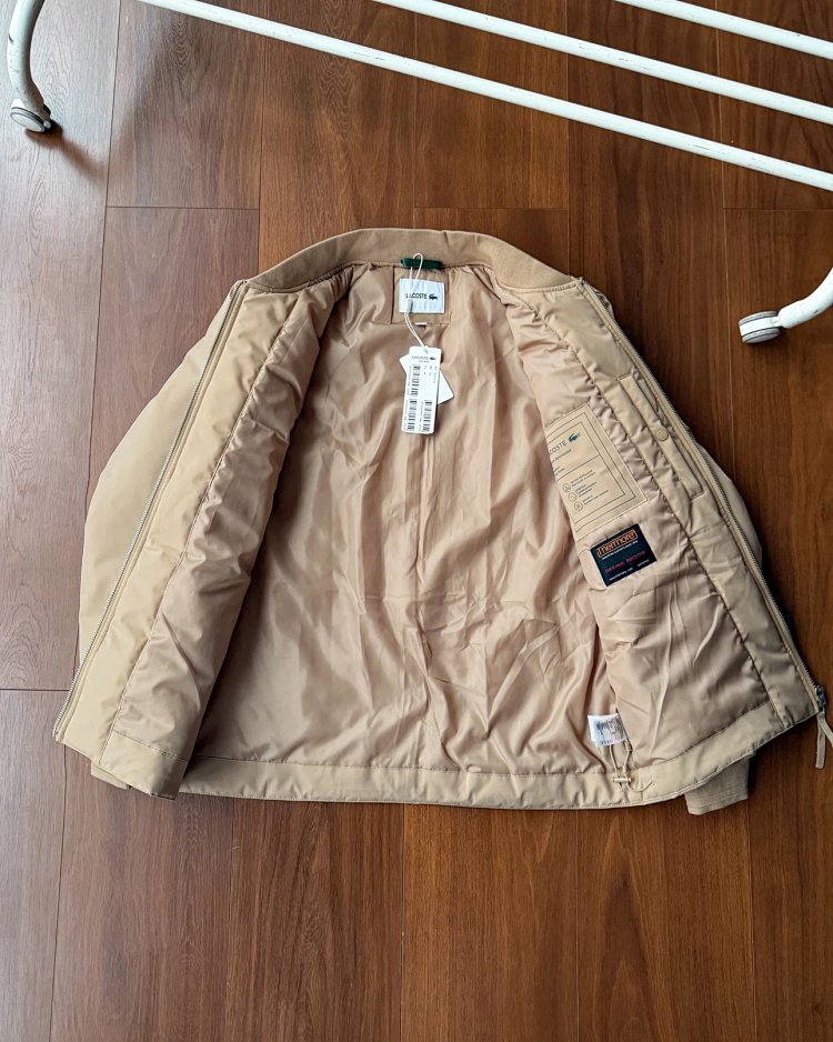 LACOSTEFrench Crocodile New Trendy Cotton Flight Jacket Cotton Coat BH2596