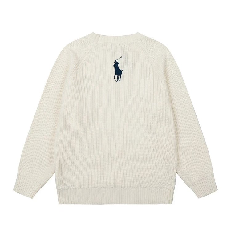 Ralph Lauren's new round neck embroidered knitted sweater