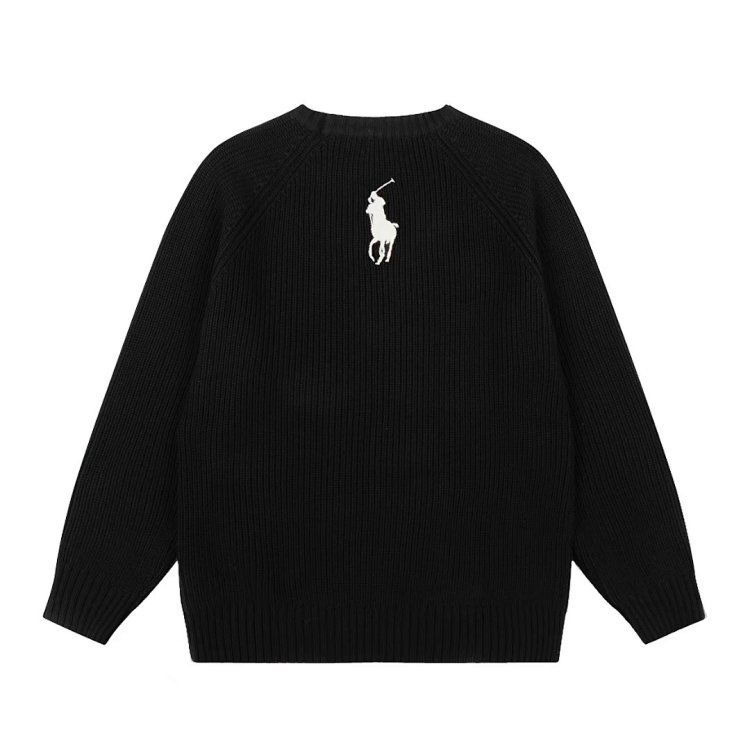 Ralph Lauren   New round neck embroidered knitted sweater