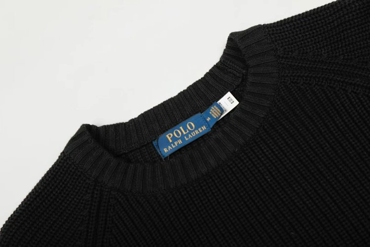Ralph Lauren   New round neck embroidered knitted sweater