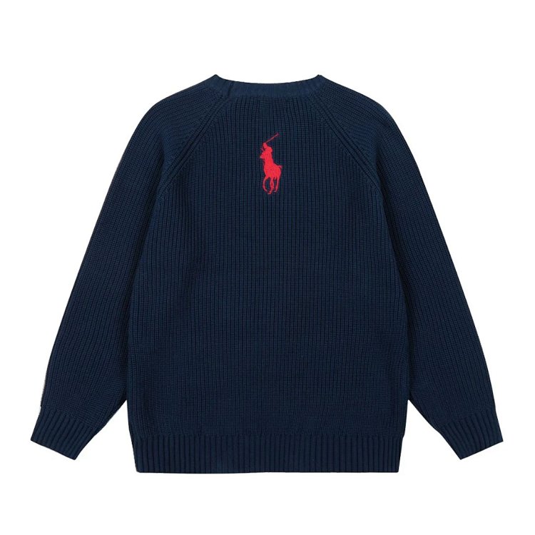 Ralph Lauren's new round neck embroidered knitted sweater