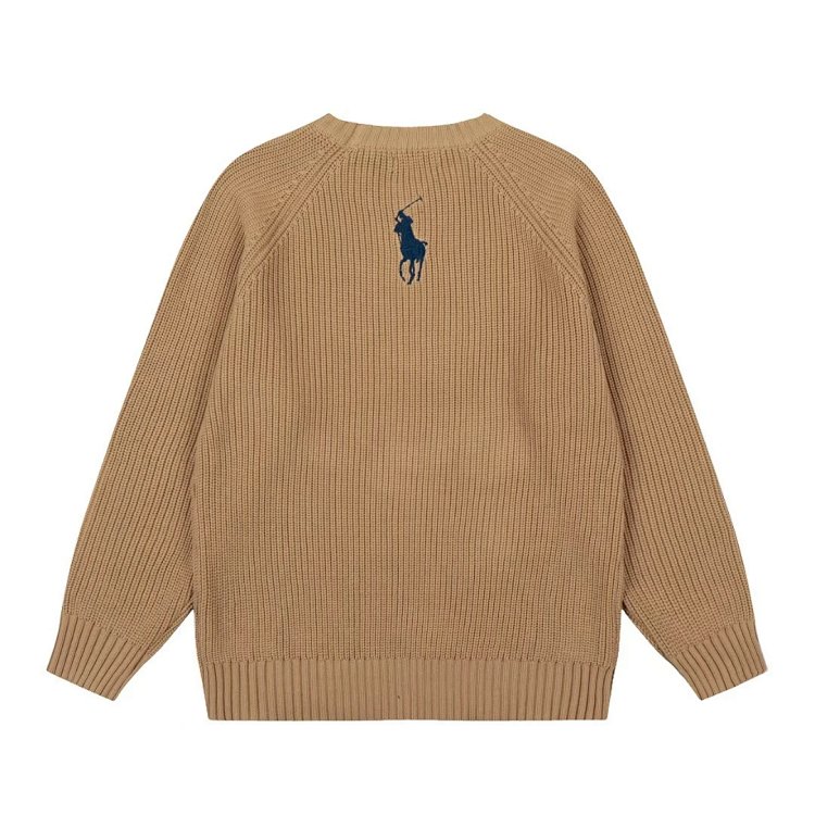 Ralph Lauren's new round neck embroidered knitted sweater