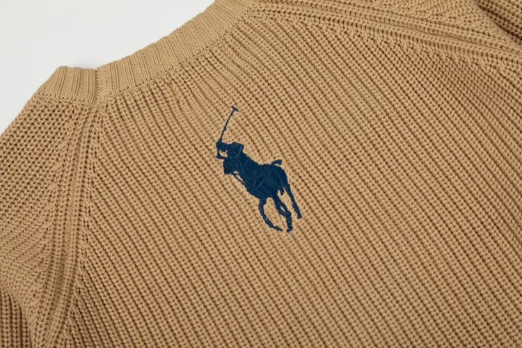 Ralph Lauren's new round neck embroidered knitted sweater