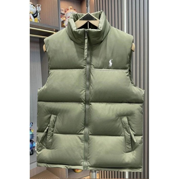 Ralph Lauren Light Luxury Down Cotton Vest Pony Tank Top Unisex Ralph Paul Polo Vest