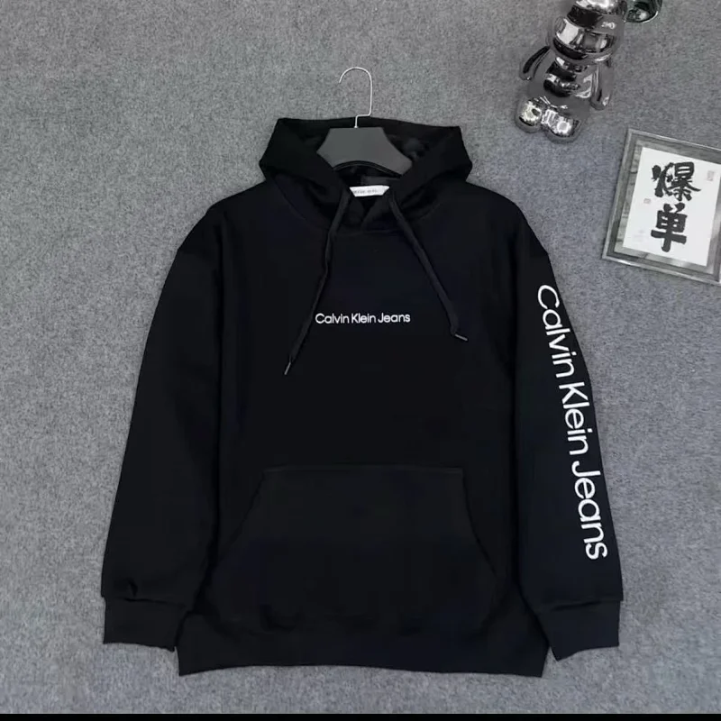  CKVelvet warm hoodie for men and women, knitted long sleeved top for couples, hooded pullover jacket