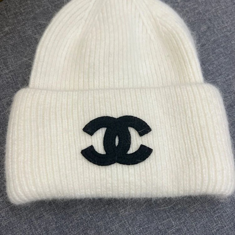  Chanel Knitted Knitted Knitted Wool Hat for Men and Women, Light Luxury Cold Hat