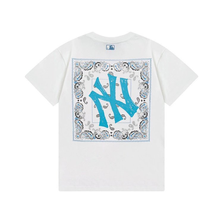 MLBLight luxury short sleeved t-shirt men's round neck half sleeved top unisex