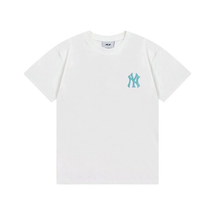 MLBLight luxury short sleeved t-shirt men's round neck half sleeved top unisex