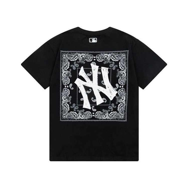 MLBLight luxury short sleeved t-shirt men's round neck half sleeved top unisex