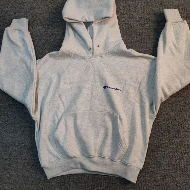 Champion 90s basic fleece sweatshirt jacket long sleeved perfect short wide boxy version ultimate waist cinching