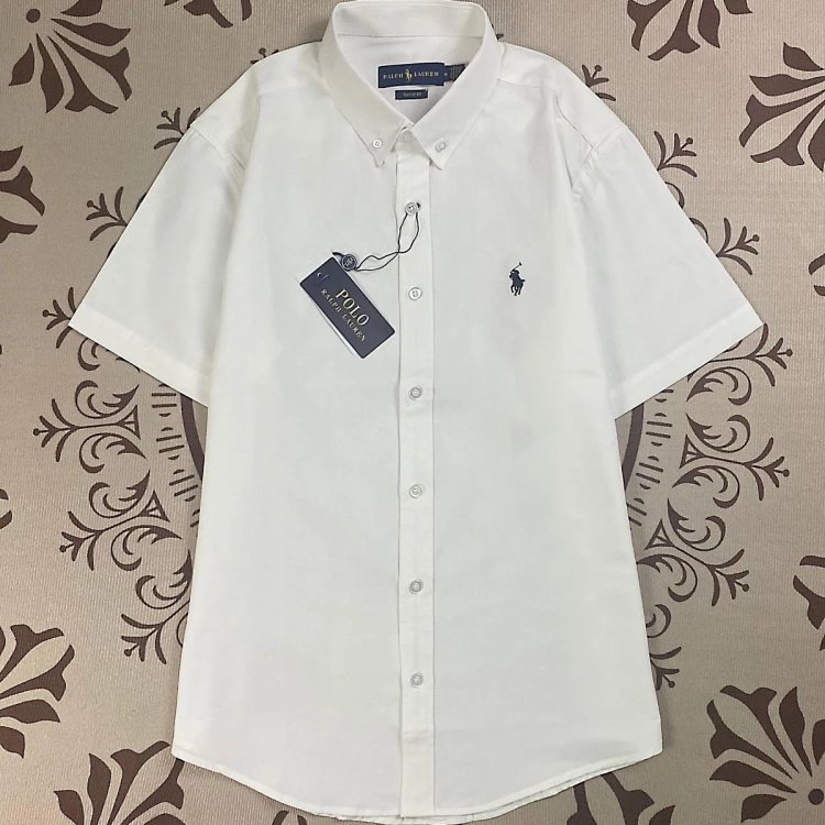 Ralph Lauren Polo Light Luxury Shirt Pony Men's Shirt Top Short Sleeve