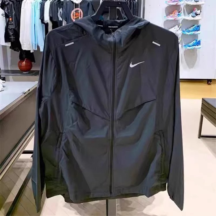 Nike outerwear men's cardigan women's unisex trendy brand spring and autumn monsoon runner jacket submachine jacket