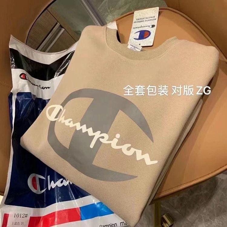Champion plus velvet sweatshirt long sleeved unisex couple casual pullover sports top trendy