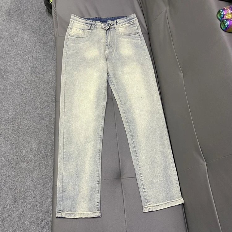 Ralph Lauren jeans embroidered casual pants straight leg slim fit pants
