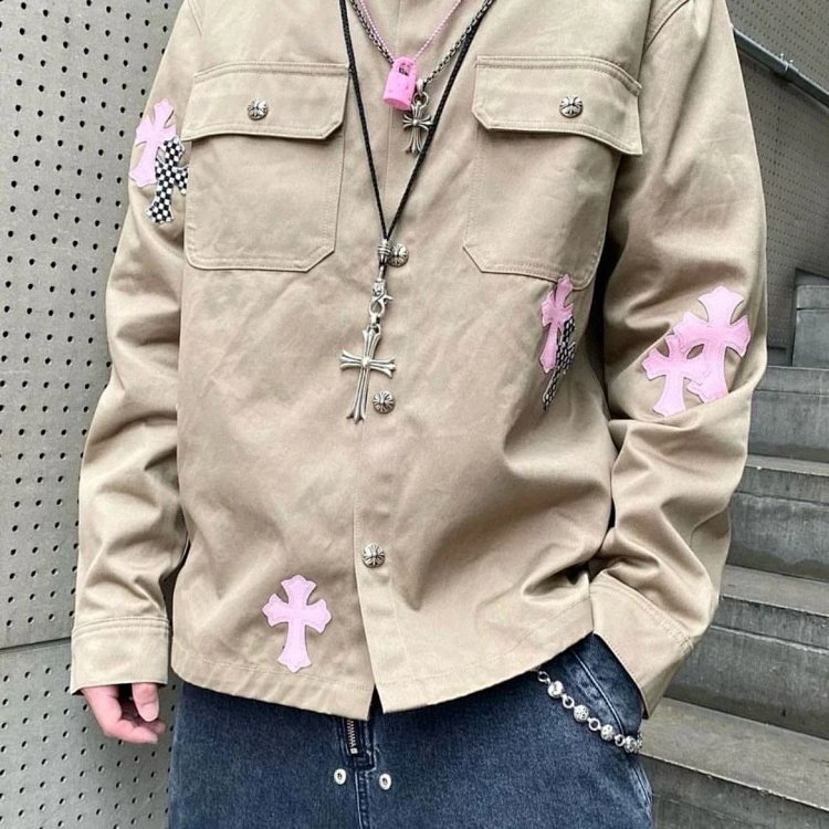 7743715359 Light Luxury Cowboy Coat Spring and Autumn Same Style Trendy Brand Men's Clothing