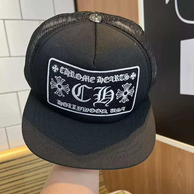 Chrome Hearts Hat Baseball Hat New Light Luxury Duck Tongue Hat Men's and Women's Duck Tongue Hats