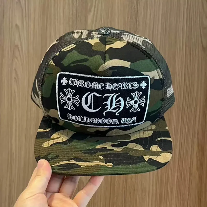 Chrome Hearts Hat Baseball Hat New Light Luxury Duck Tongue Hat Men's and Women's Duck Tongue Hats