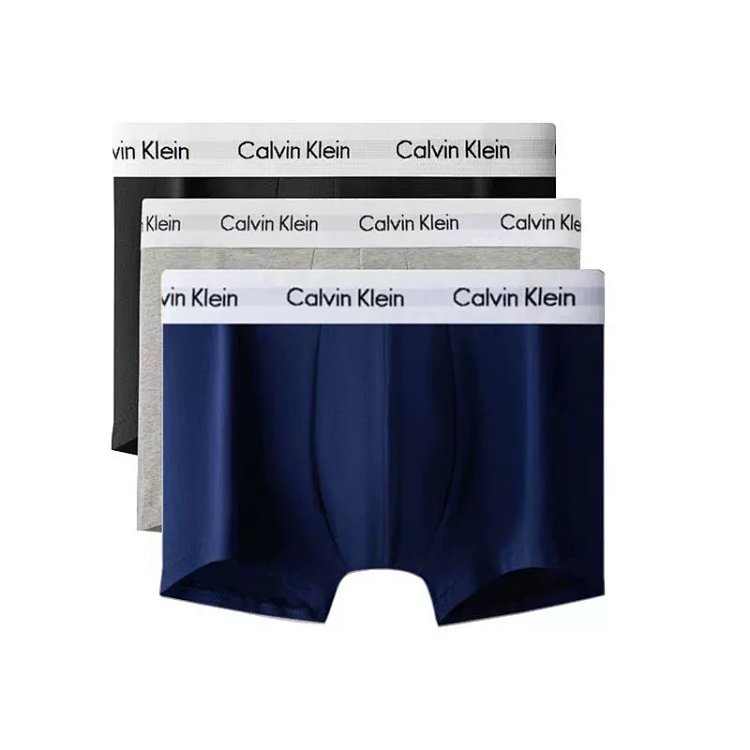 CK Men's Underwear Cotton Flat Corner Antibacterial Modal Youth Large Four Corner Shorts Three Pair Set