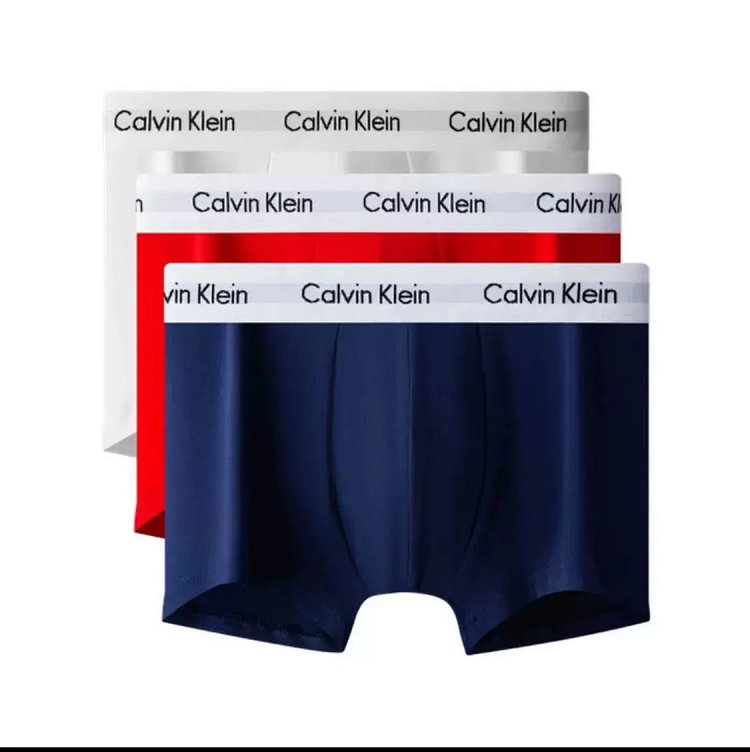 CK Men's Underwear Cotton Flat Corner Antibacterial Modal Youth Large Four Corner Shorts Three Pair 