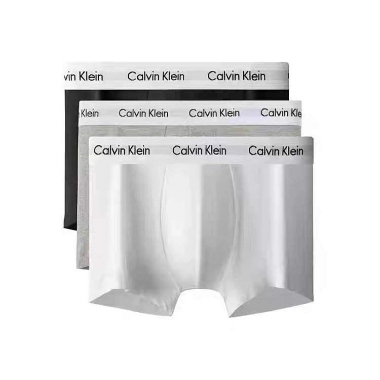 CK Men's Underwear Cotton Flat Corner Antibacterial Modal Youth Large Four Corner Shorts Three Pair Set
