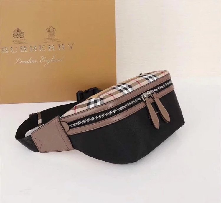 Burberry contrasting waist bag crossbody bag chest bag unisex