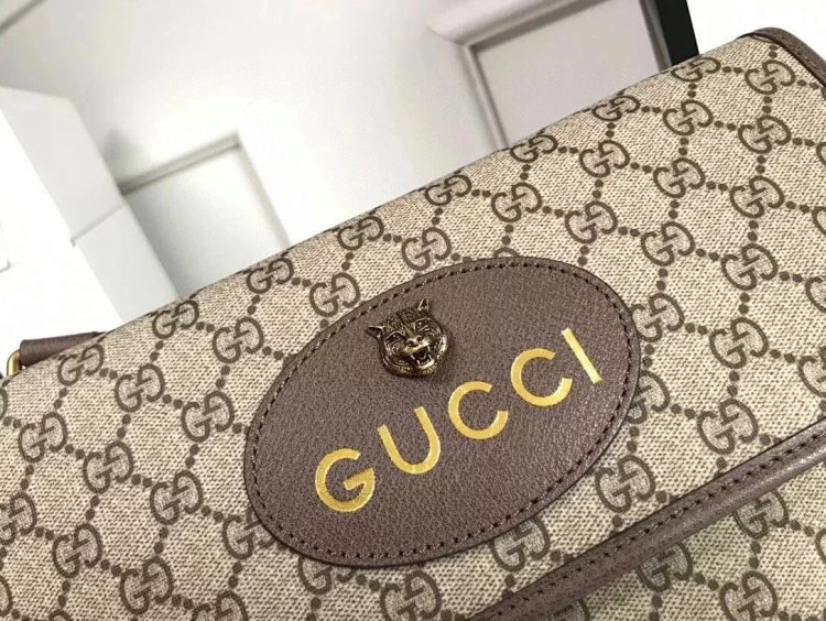 Gucci double-layer tiger head bag crossbody bag 495654
