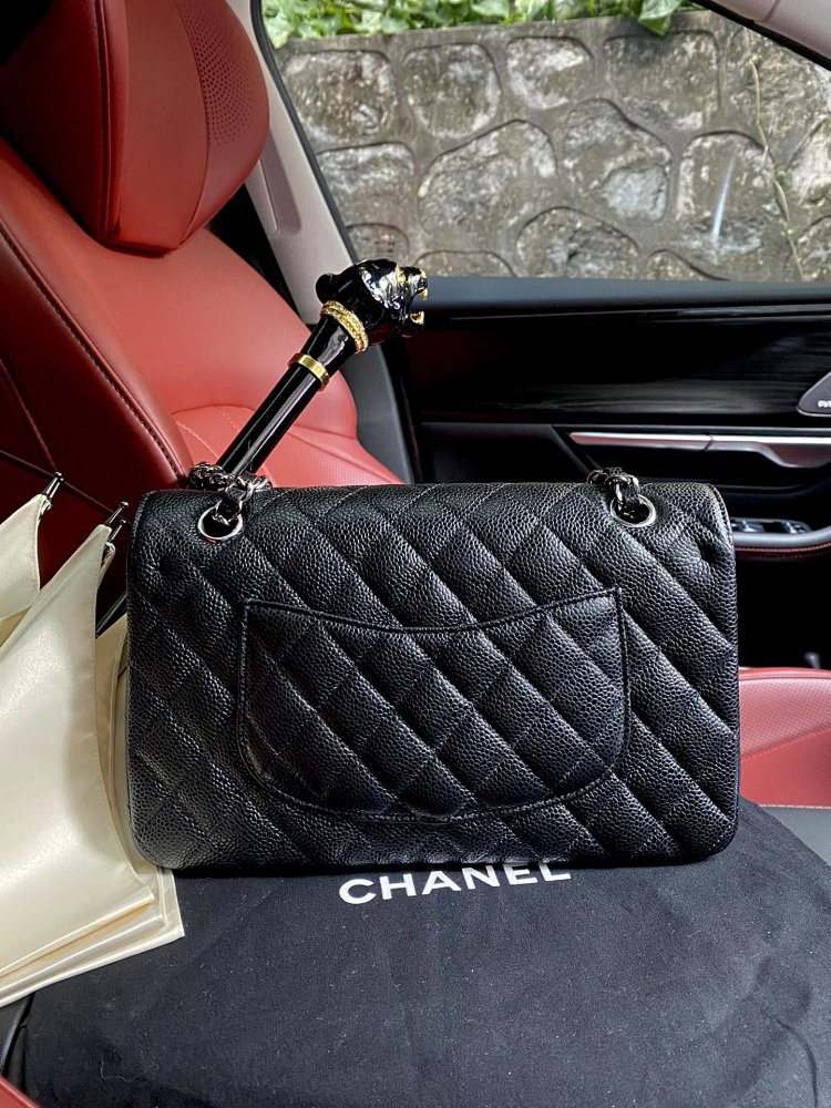 Chanel genuine leather women's bag with diamond grid chain shoulder crossbody bag
