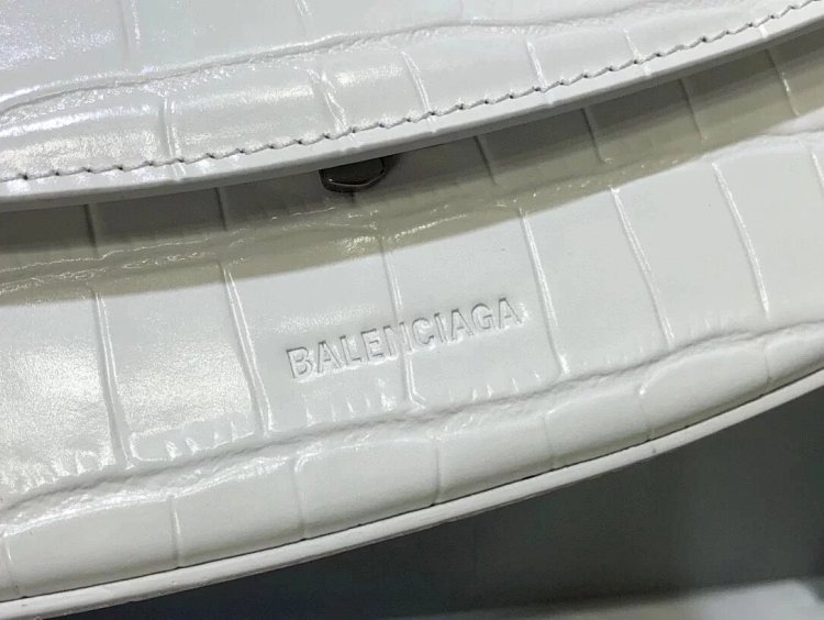 Balenciaga Crocodile Pattern Head Layer Calfskin Single Shoulder Handheld Underarm Bag Women's Bag