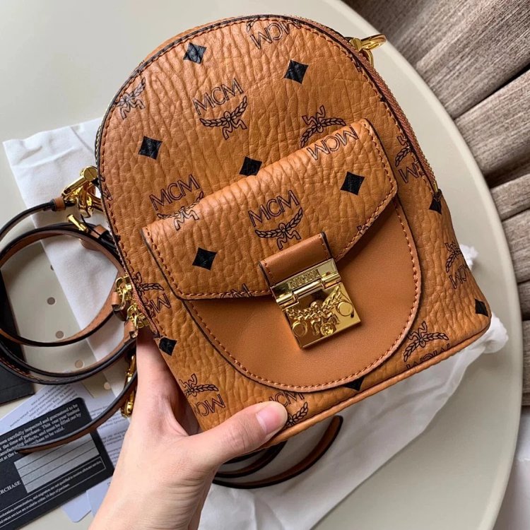MCM Women's Bag Mini Backpack Handheld Women's Bag