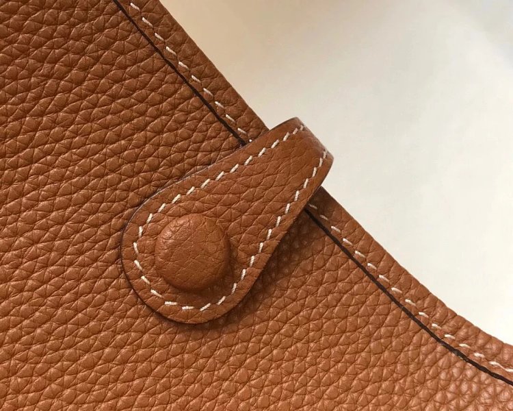 Hermes mini calf leather hollow shoulder crossbody buckle women's bag