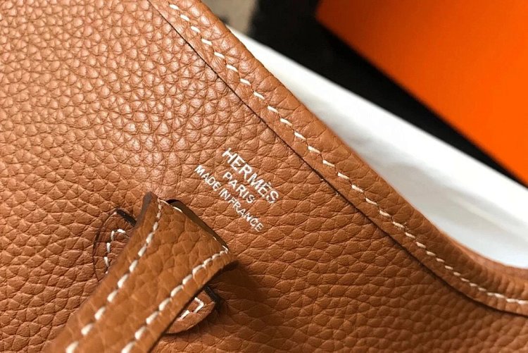 Hermes mini calf leather hollow shoulder crossbody buckle women's bag