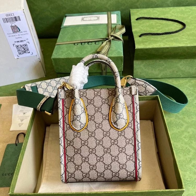 Gucci animal print mini tote bag music score bag crossbody bag shoulder bag unisex 699406