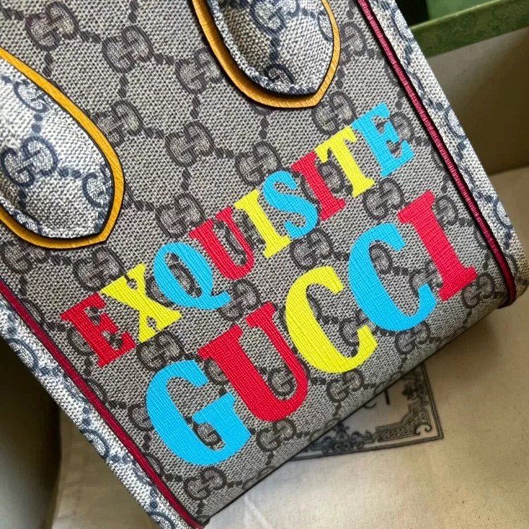Gucci animal print mini tote bag music score bag crossbody bag shoulder bag unisex 699406