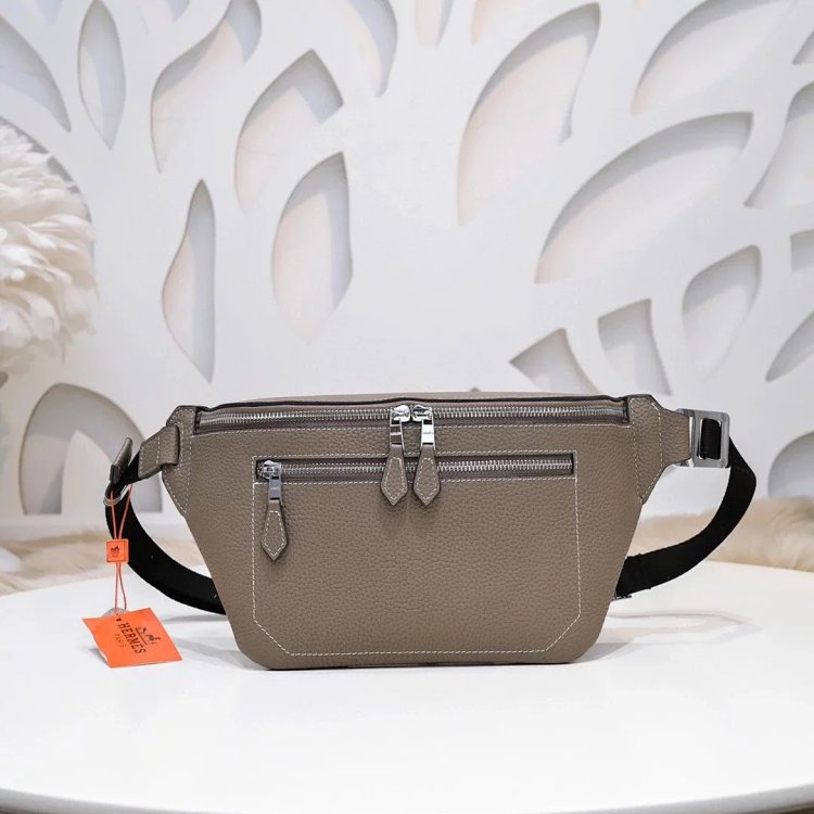Hermes Men's and Women's Chest Bag Waist Bag 9016-4