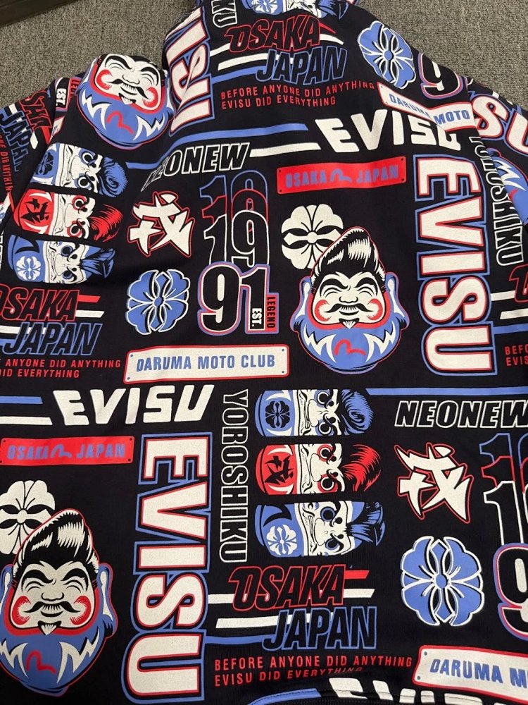EVISU full print hoodie