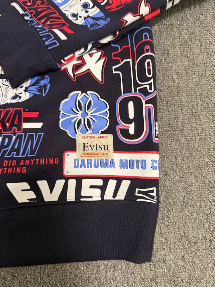 EVISU full print hoodie