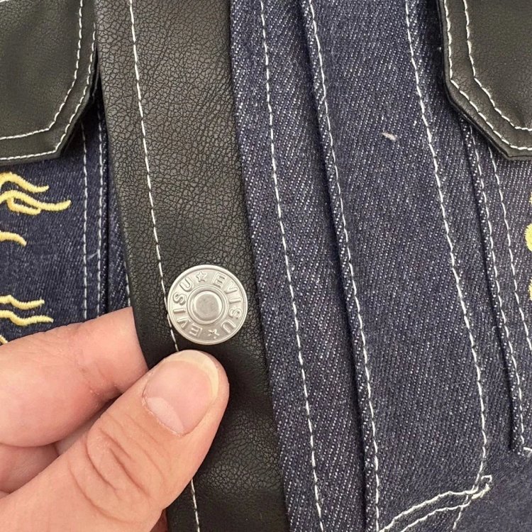 EVISU Heavy Industry Embroidered Cowboy Coat
