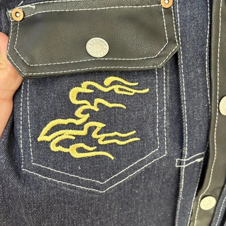 EVISU Heavy Industry Embroidered Cowboy Coat