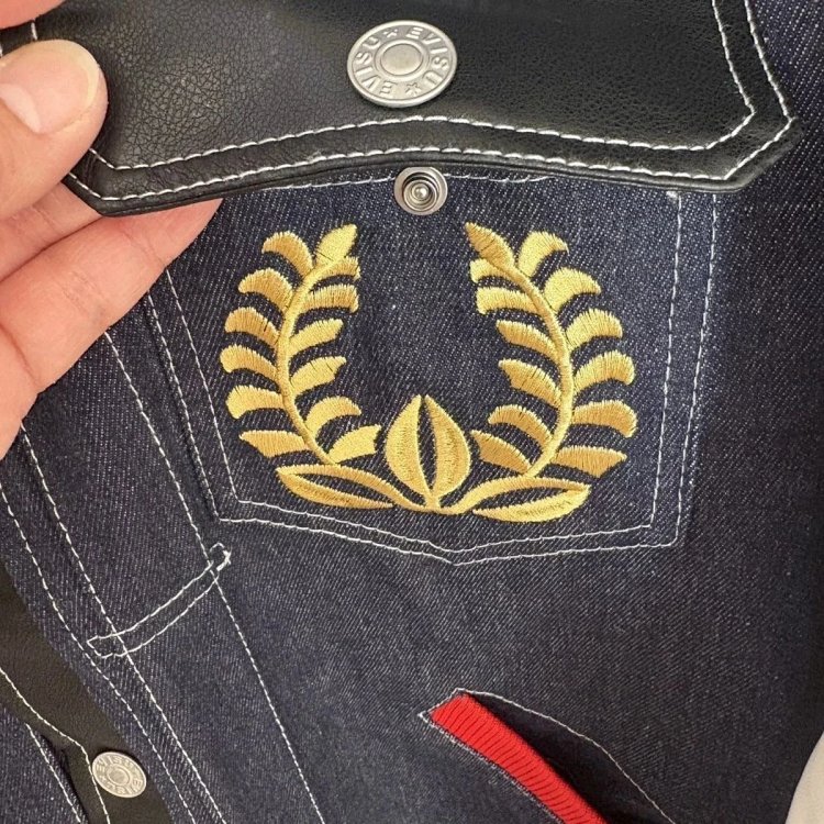 EVISU Heavy Industry Embroidered Cowboy Coat