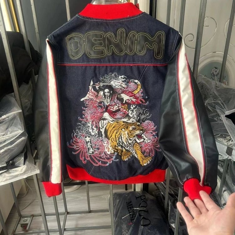 EVISU Heavy Industry Embroidered Cowboy Coat