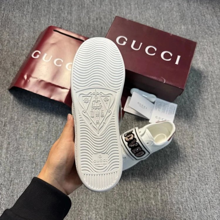 Gucci Bright Diamond Love Patch Casual Shoes Board Shoes