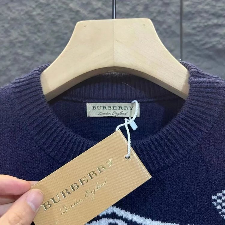 Burberry warhorse logo sweater