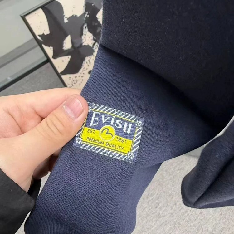 EVISU black and blue dual tone hoodie