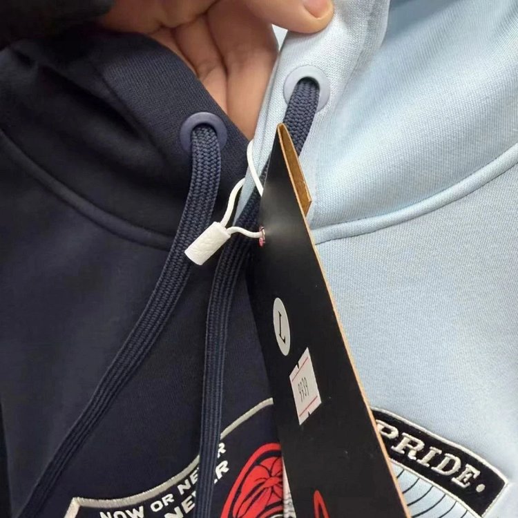 EVISU black and blue dual tone hoodie