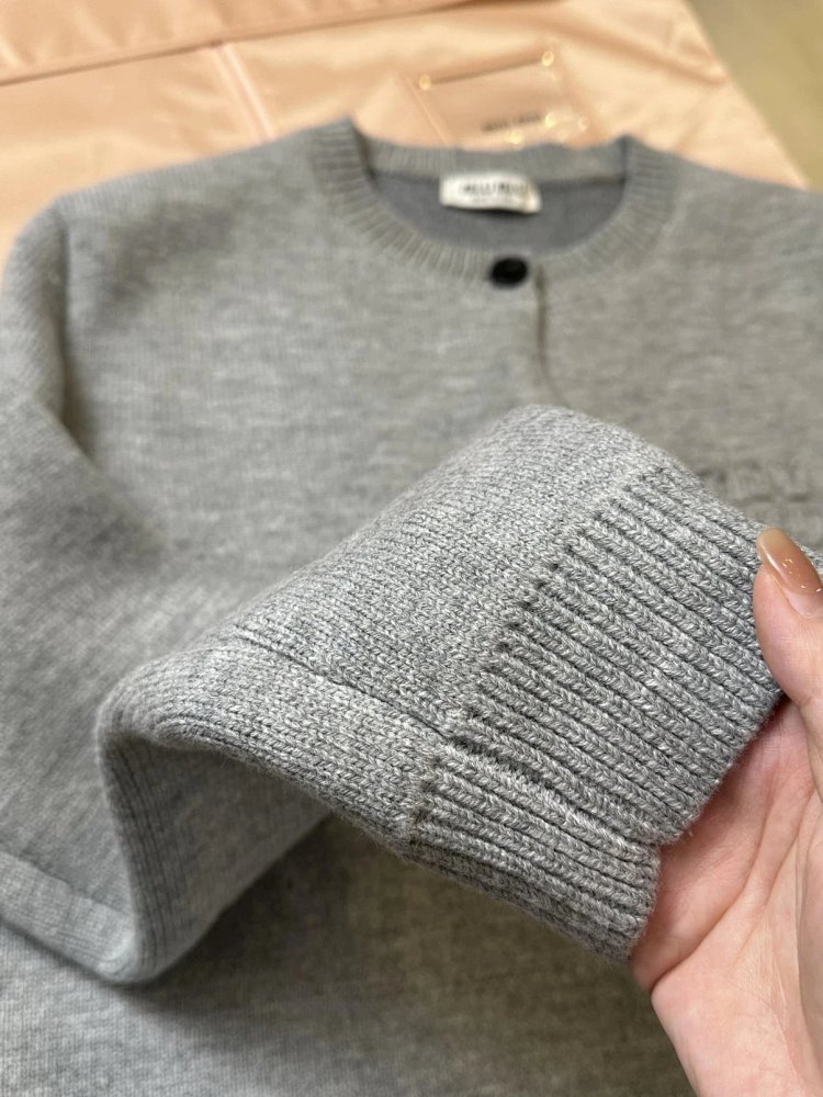 Miumiu Knitted Cardigan Trendy Sweater
